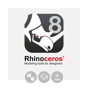 Rhinoceros 8 Rhino 3D 학생 및 교육자용 라이선스/ 영구(ESD) 라이노
